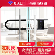 工厂定制办公室蓝牙玻璃门指纹锁 logo定制 商场颜色定制智能锁