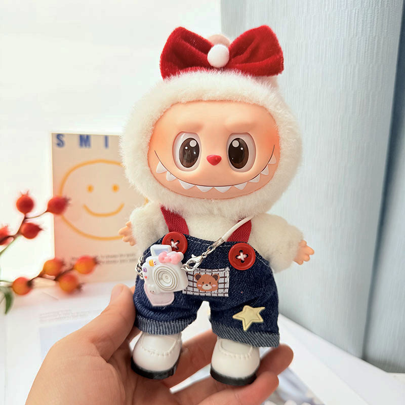 仅衣服] 一/二代La布布衣服挂件拉布布坐坐派对娃衣挂件草莓熊萌|undefined