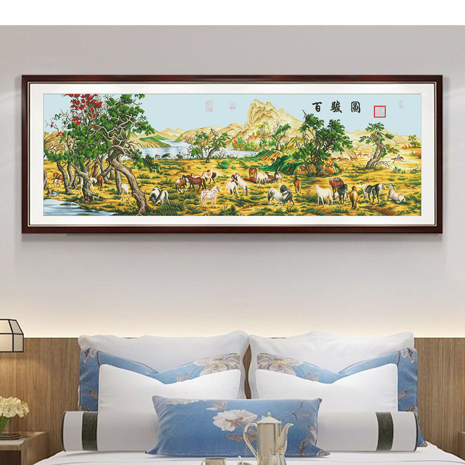 [Antigua tela de seda] Mona Lisa real bordado cruzado de 100 cuadros de nuevo estilo chino de alto nivel bordado cruzado grande image 4