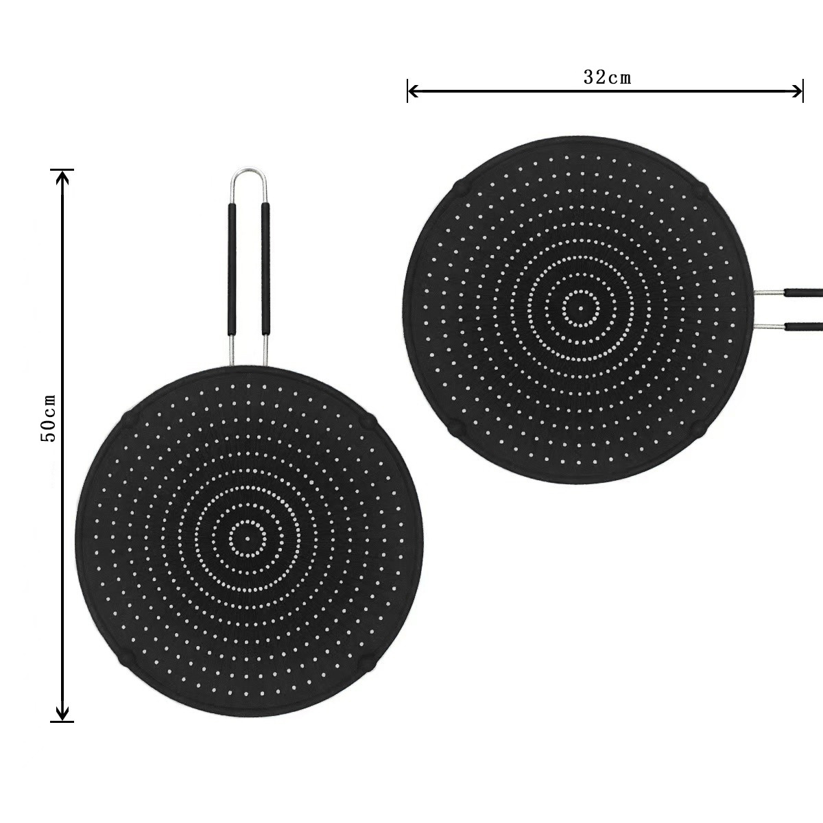 Para Amazon en stock aceite de silicona pantalla silicona olla cubierta grande 12,5 pulgadas