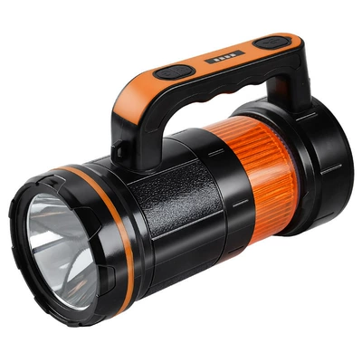 Cross-border outdoor flashlight, multifunctional, long-lasting, strong light, long-range, with tools, rechargeable, high-power portable light (UV fənərlər) - rotating-hand-held-lamp