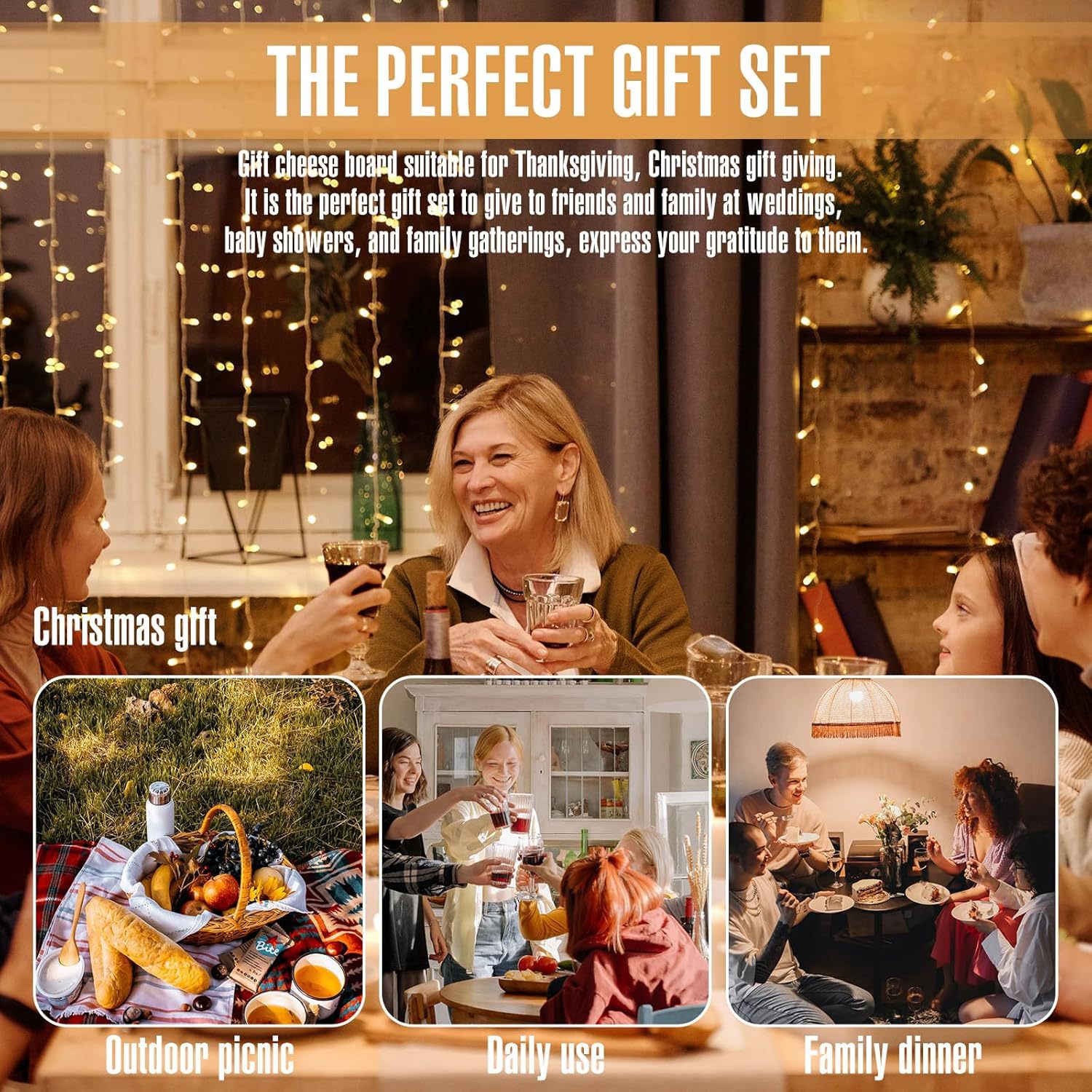 Caja de regalo de mano mini juego de tabla de cortar de bambú juego de cuchillo de queso varios juegos de patrón láser de amor de boda en caja