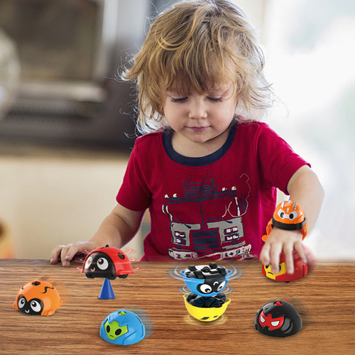 Bibibot Spin Top Watch Finger Combat Overlapping Car Inertia Spin Q Car Children's Educational Toy