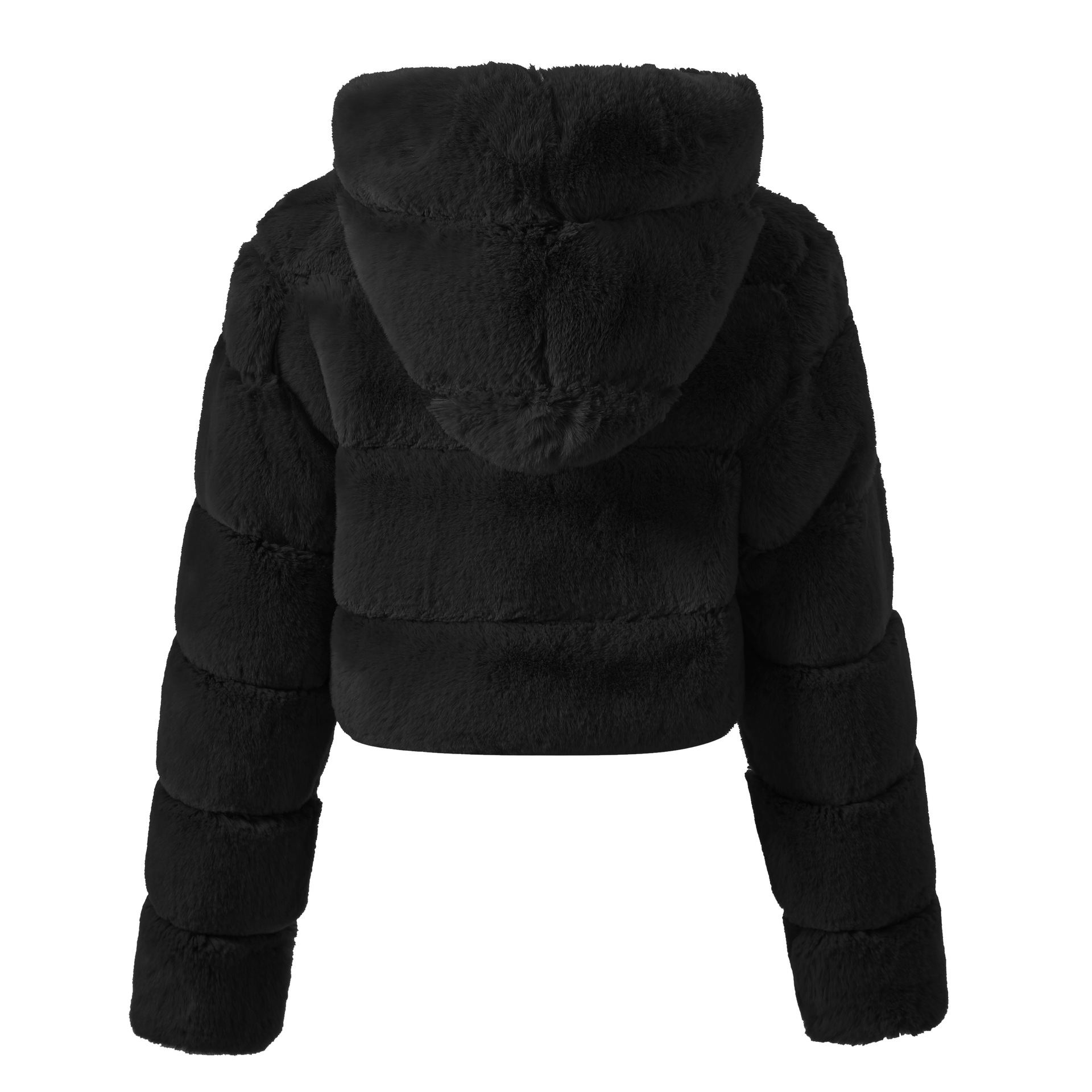 仿皮草大衣外套