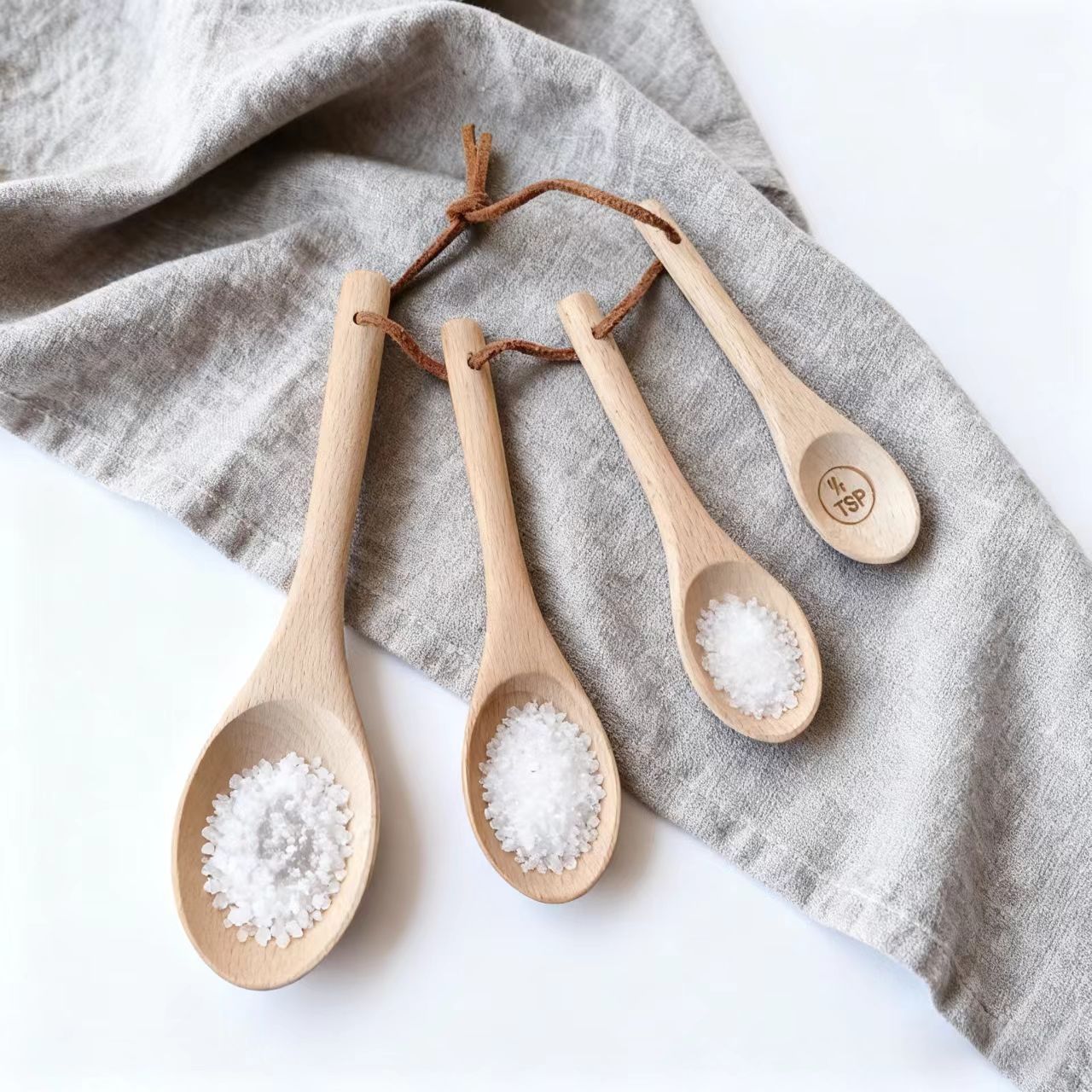 Set di misurini per caffè in legno di acacia stile giapponese_voghion.com