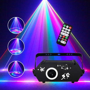 2024 new bar colorful 3D full color laser projection lamp indoor disco flash lines laser animation lamp