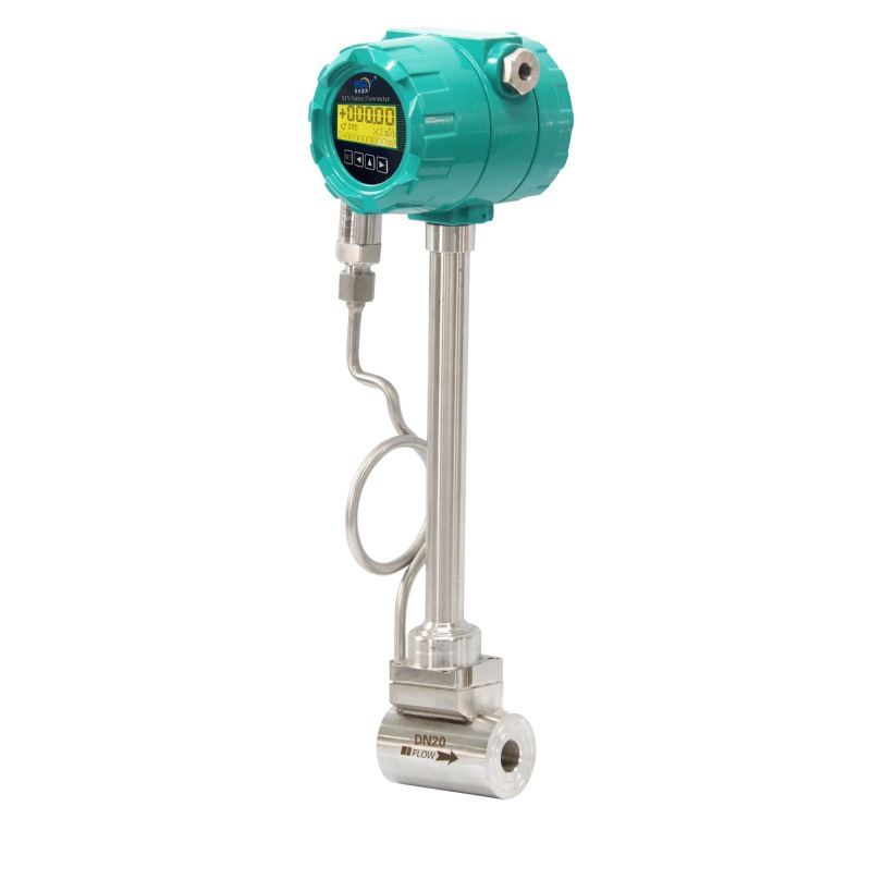 新航仪表 现场液晶显示型法兰插入螺纹卡箍连接涡街流量计 压缩空
