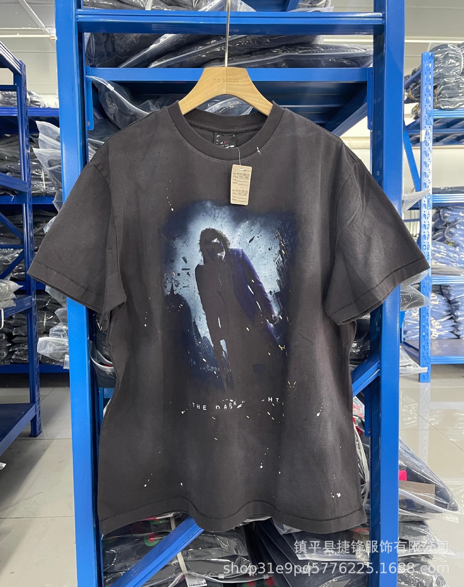 クロスボーダーの新型欧米のファッションブランドのレトロな水洗いは古い落書きをします。