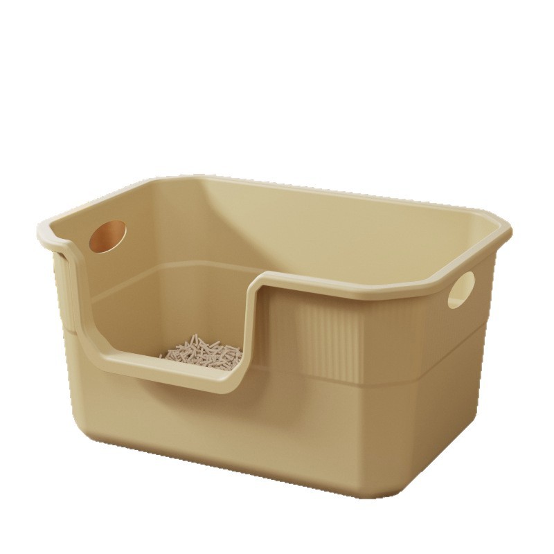 Cuenca de arena de gato super grande anti-splash cerrada de arena de gato, baño de gato, cuenca anti-odorante de arena de gato grande