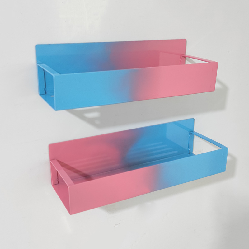 Refrigerador de hierro transfronterizo estante de almacenamiento de cocina suministros de cocina sin perforar placa de orificio de rack lateral estante de succión magnética