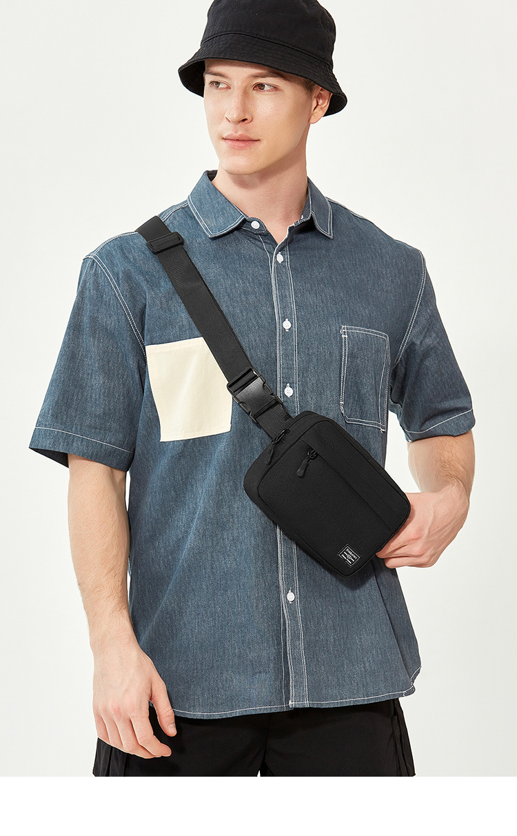 Umhängetasche für Herren, Neuankömmling, Top-Qualität, wasserdichte Brust-/Reise-Umhängetasche aus Oxford-Stoff, lässige kleine Tasche_voghion.com