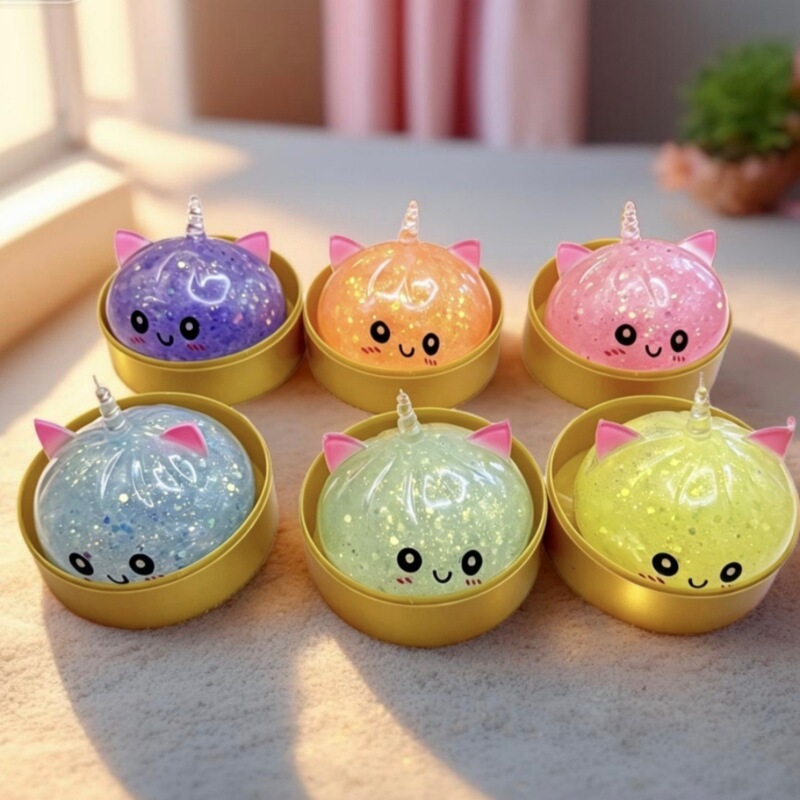 Stress Relief Bun Squishy Toy with Colorful Steamer, Realistic Squishy Bun Toy, Expression Bun Wholesale Stress Relief Bun Squishy Toy with Colorful Steamer, Realistic Squishy Bun Toy, Expression Bun Wholesale