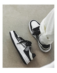 小眾三原康裕骨頭溶解鞋男復古國潮厚底低幫板鞋男百搭運動休閒鞋