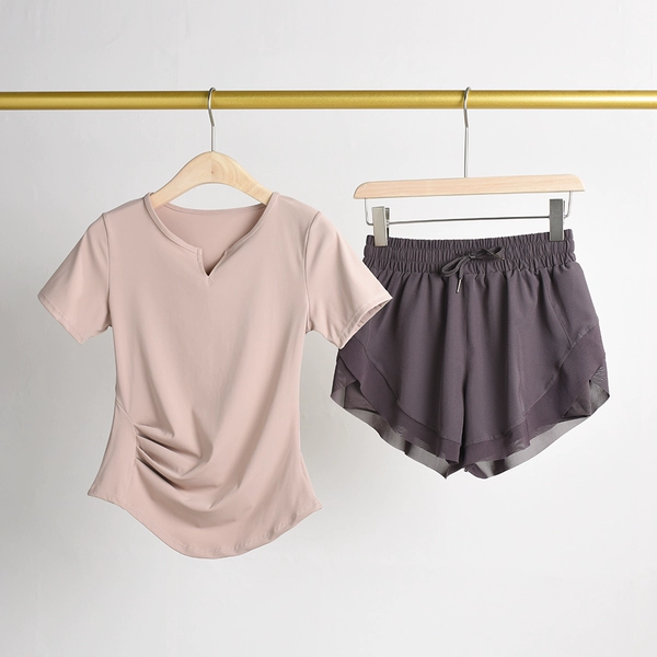 Pink-purple purple shorts