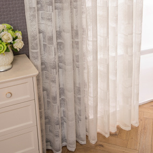 Factory direct new European and American window screen curtain cross-border finished yarn curtain jacquard window screen curtain spot wholesale Amazon