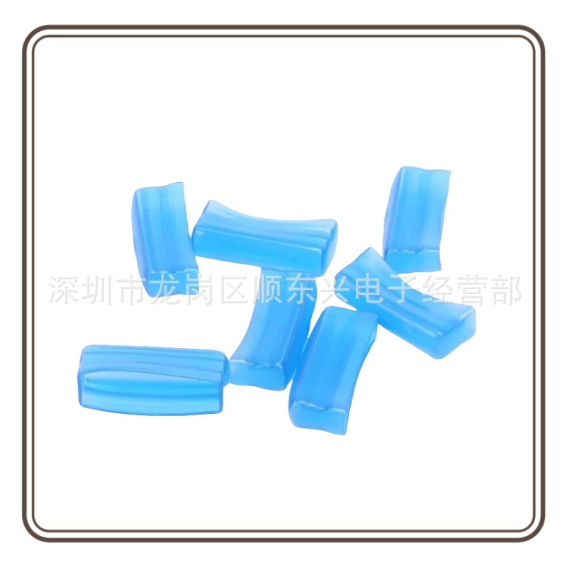 6*30MM 防滑保险丝护套 保险丝帽子蓝色护套 保险丝盒 保险座5*20