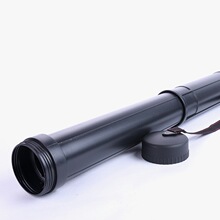 黑色画筒 塑料伸缩图纸画筒 绘图作品收藏收纳筒 展示架收纳桶