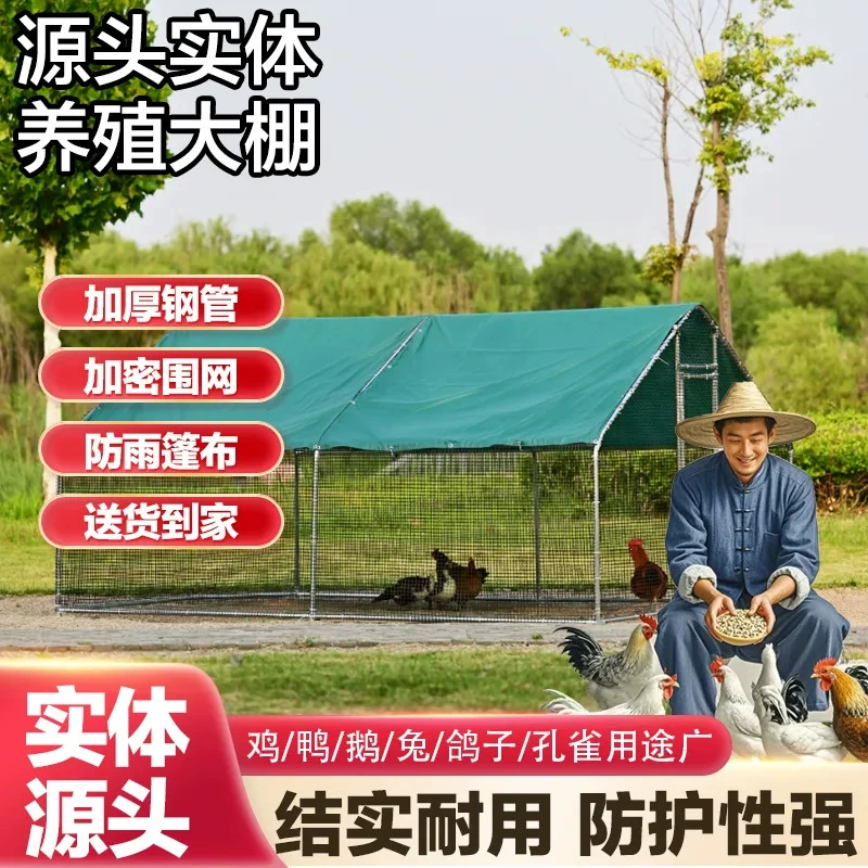 Курятник для домашнего использования, уличный курятник, клетка для голубей, большая курица-гусь, клетка для павлинов, непромокаемый курятник, домашний разводильный сарай.