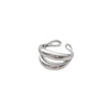 One size brand retro ring, silver 925 sample, internet celebrity, European style, on index finger