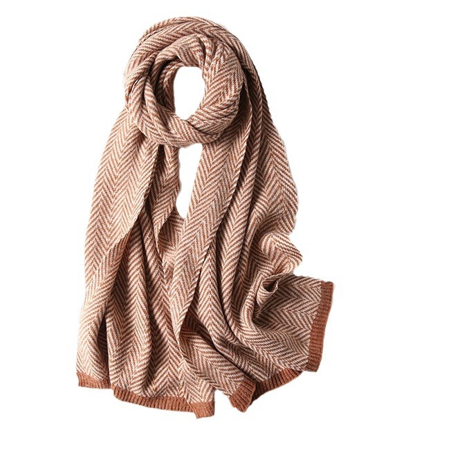 Bufanda de Punto Espiga 170g de Imitación Cachemira Mantener Caliente para Otoño e Invierno image 6