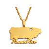 Card, pendant with letters stainless steel, necklace suitable for men and women, suitable for import, English letters