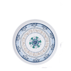 批發加厚大號密胺仿瓷塑料長方托盤青花瓷茶盤快餐盤水果盤幼兒園