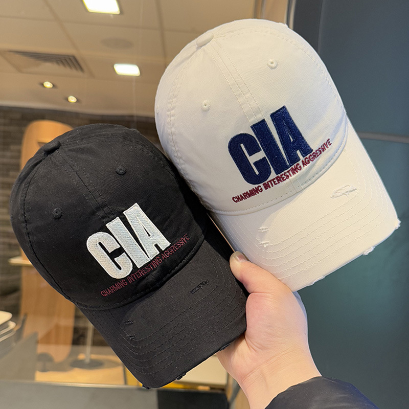 letras coreanas bordadas sombrero de béisbol para mujeres 2025 pollo nuevo estilo de moda versátil sombrero de boca de pato muestra cara pequeño sombrero solar