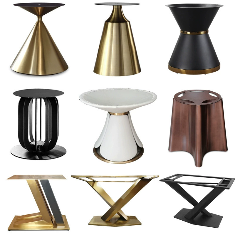 Каркас ножки стола из нержавеющей стали, штатив для стола, большой кронштейн для ног обеденного стола, металлический журнальный столик, бар, рама стола из сланца