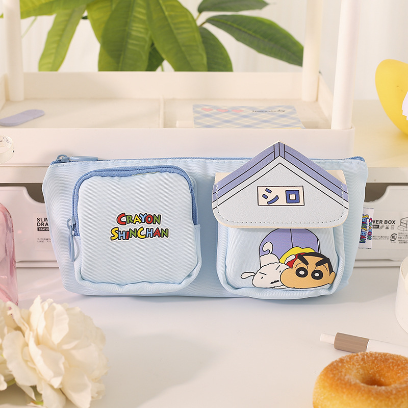 Lápiz pequeño nuevo bolsillo de lápiz trapezoidal invertido nogahara nueva ayuda adorable caja de lápiz de gran capacidad almacenar papelería