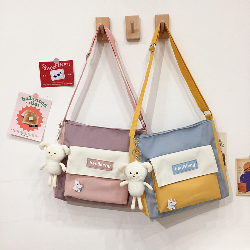 2021 new hit color messenger bag small f...