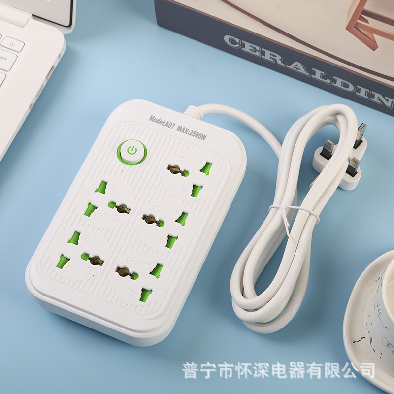 Estándar británico estándar europeo estándar americano con enchufe de puerta de seguridad con cáscara negra cáscara blanca color mixto embalaje neutro cinco agujeros quince jack