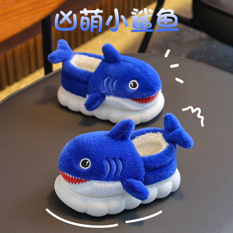 Zapatillas de algodón para niños de invierno para niños y niñas calientes y pelusa para padres e hijos con suela gruesa antideslizante zapatos de algodón para bebés