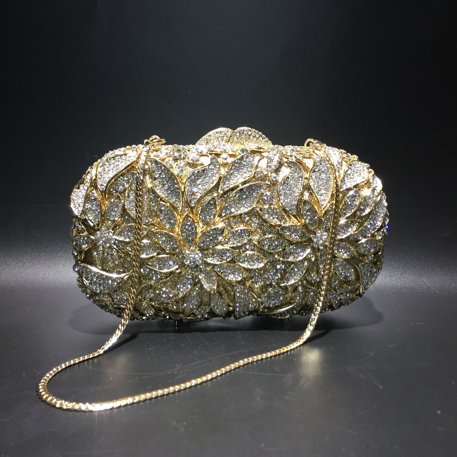Bolsa de diamante de mano de metal de cristal de cena Aliexpress bolsas de diamantes fabricantes de diamantes hechos a mano