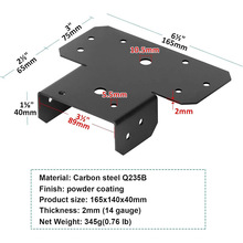 多型金属柱梁连接器重型横梁支架甲板托梁支架用于木架凉棚固定器