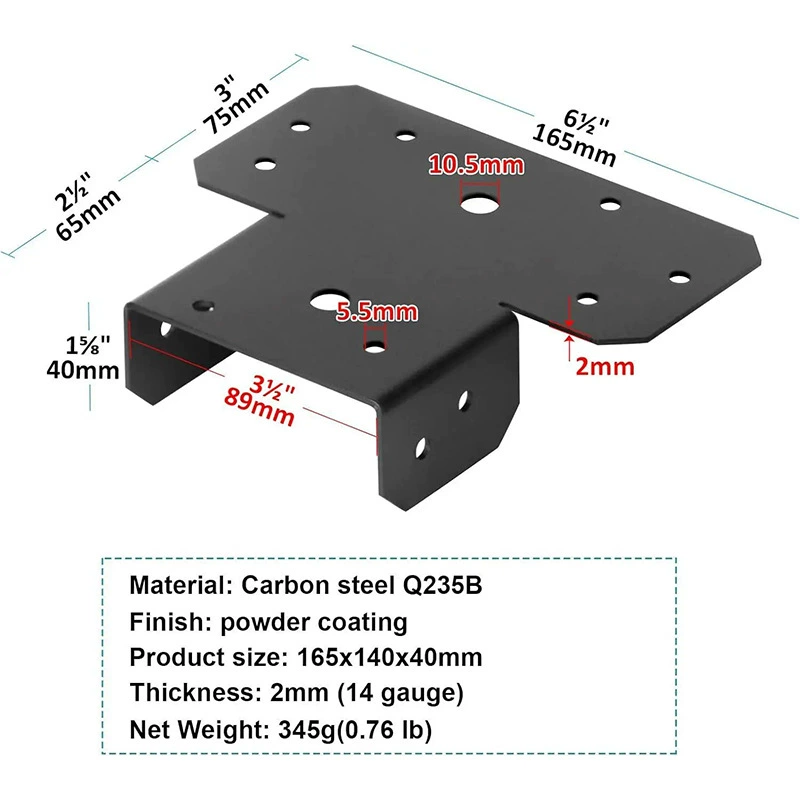 Многоугольные металлические балки разъемы тяжелых балок кронштейн палубы кронштейн балки для деревянной рамы перголы фиксатор