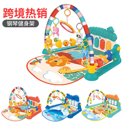 Cross-border best-selling Emperor's Baby Foot Piano Toy 0-1 year old newborn baby piano music fitness stand