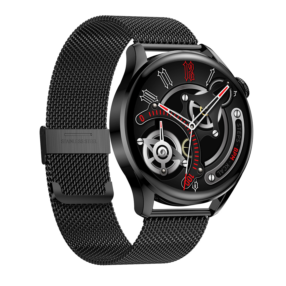 Reloj inteligente Huaqiangbei GT3 Pro con llamadas Bluetooth, monitorización de frecuencia cardíaca, pago sin conexión, control de acceso, NFC y funciones deportivas.