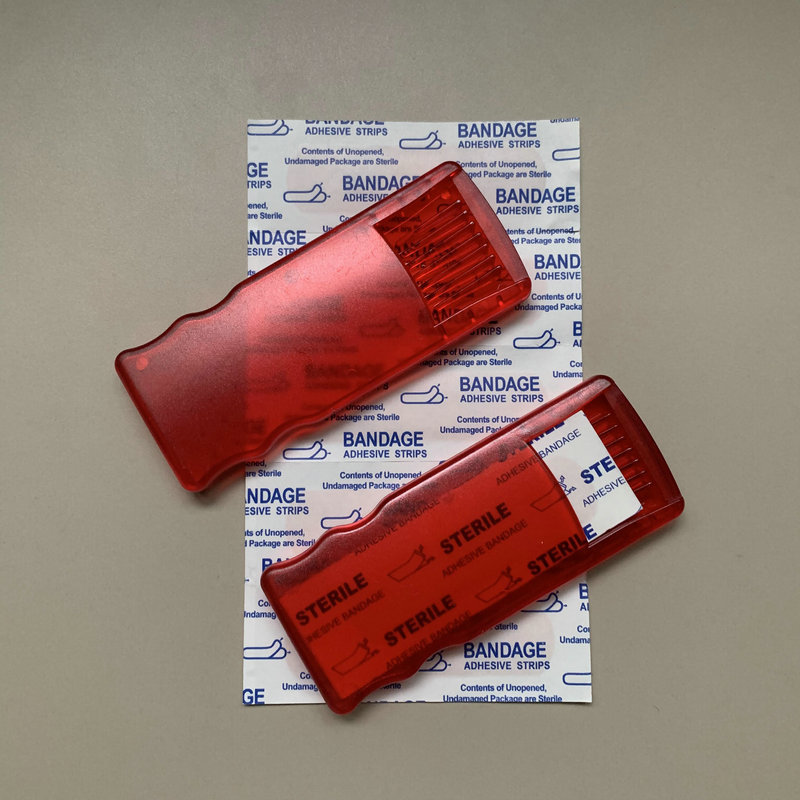 塑料抽取式创可贴盒 波浪形创口贴盒 便捷式抽取创口贴盒 绑带盒