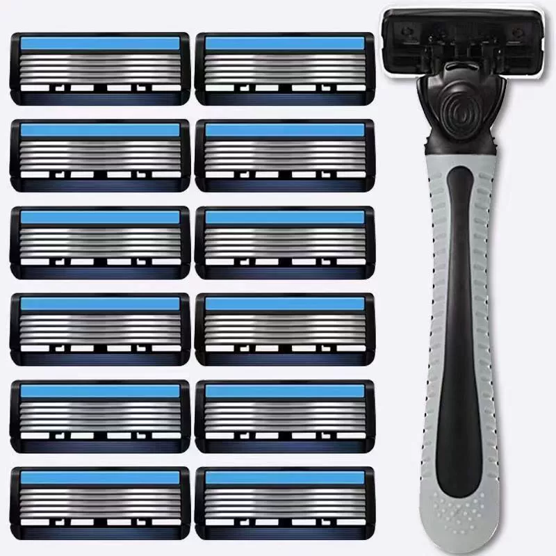 A 6 -layer blade, auspicious shaver scraper, manual manual six -layer knife -shaved scalpel, beard knife man