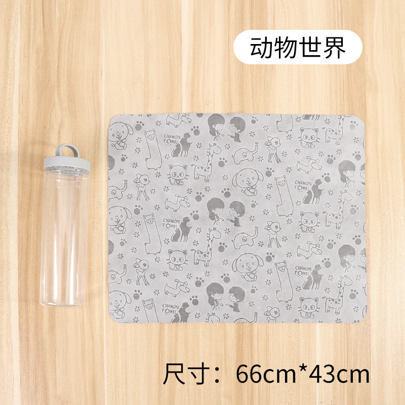 Nuevo PVA Toalla de piel de ciervo artificial para mascotas Toalla de perro absorbente de secado rápido Toalla de baño de limpieza de gato suministros