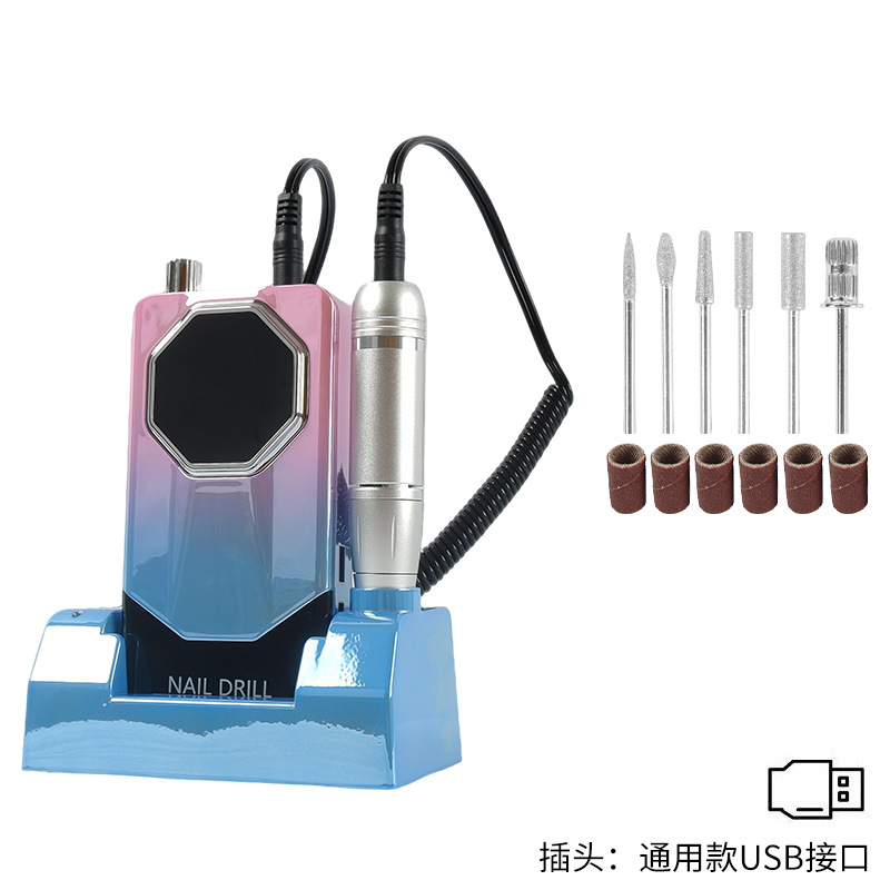Amoladora de uñas portátil para tienda de uñas 45000 rpm amoladora de uñas eléctrica pulido V11 amoladora de uñas