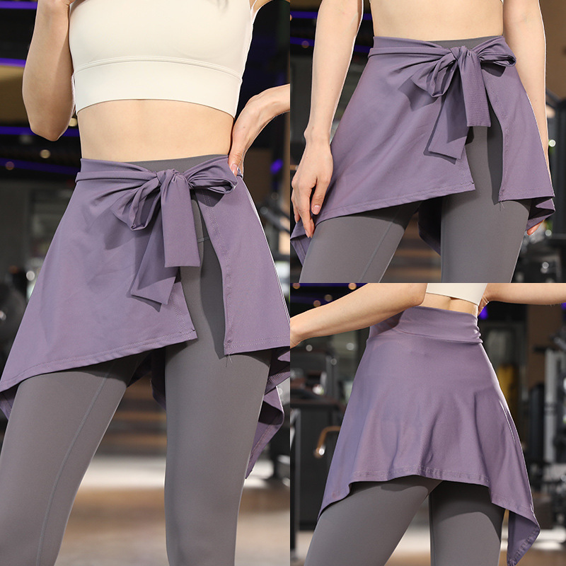 Yoga deportivo vestido corto anti-corrido vestido