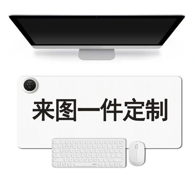 黒加熱マウスパッド大型汚れにくい加熱パッドレザー防水 3 スピード温度制御 e スポーツゲームデスクパッド|undefined