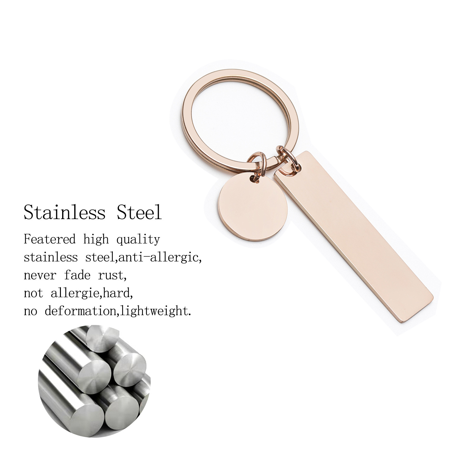 10g Weight Bag Pendant, Keychain Classification 1 Piece Quantity Daily Occasion 201 Stainless Steel Material Solid Color Pattern Unisex Gender Polishing, Plating Design Simple Style Style Simple Style Solid Color 201 Stainless Steel Polishing Plating Unisex Bag Pendant Keychain 无