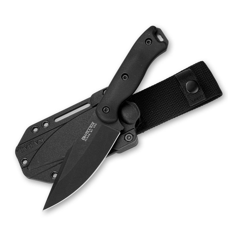 亚马逊KABA野营直刀高硬度锋利车载工具求生便携家用水果刀多功能