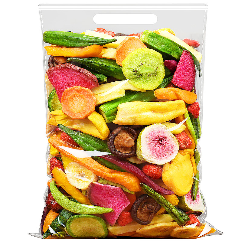 Wholesale Mixed Fruit and Vegetable Crisps, Dried Shiitake Mushrooms, Okra, Assorted Snacks for Pregnant Women and Children Manufacturer
