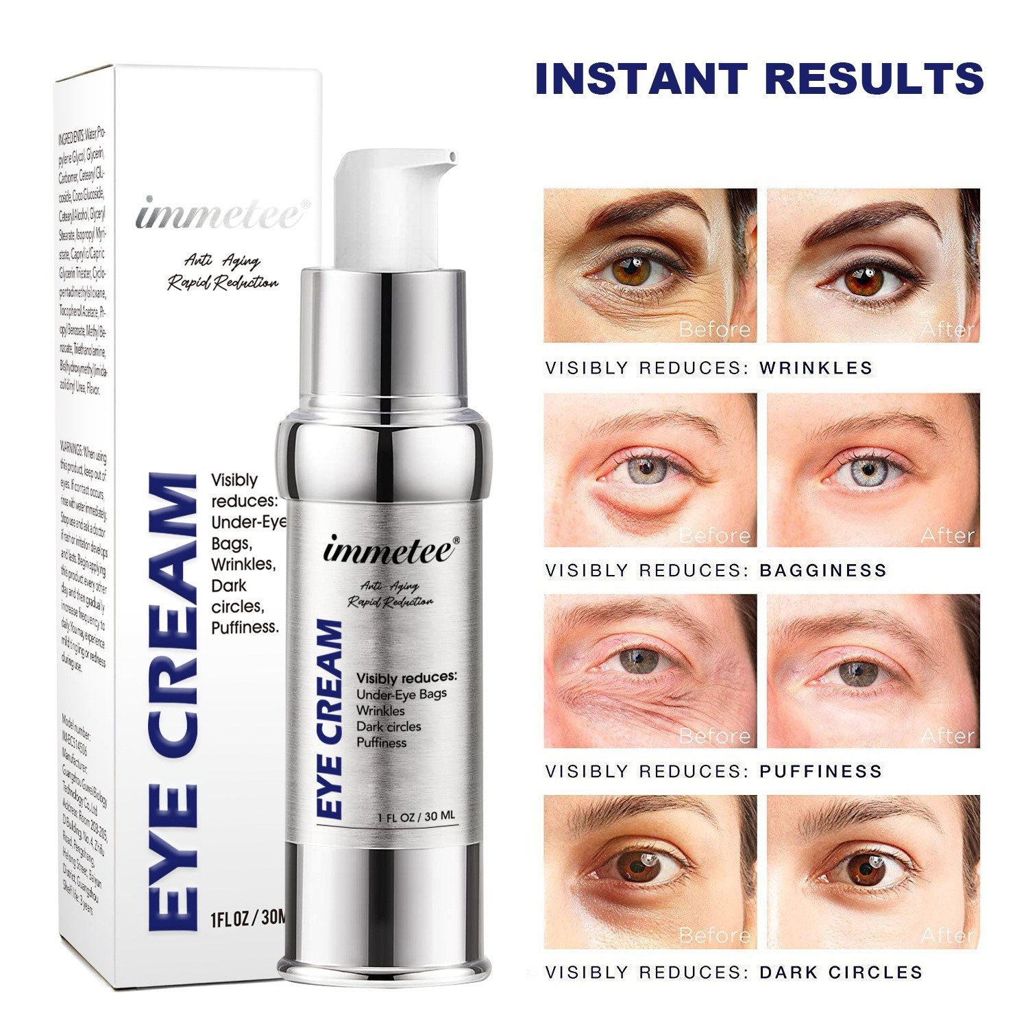 Eye Cream Cross-border Supply To Dilute Dark Circles And Bags Under The Eyes, Elasticity, Firming, Moisturizing And Moisturizing Massage Eye Cream