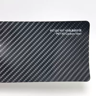 Carbon Fiber Color-Changing Film Matte Glossy: Auto Color Change Film - 4d-high-definition-carbon-fiber-black-152m17m-supports-slitting