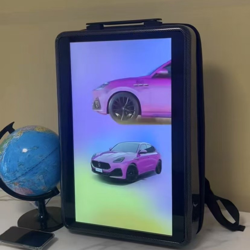 Mochila con Pantalla LED Alto Brillo, A Todo Color para Publicidad Móvil
