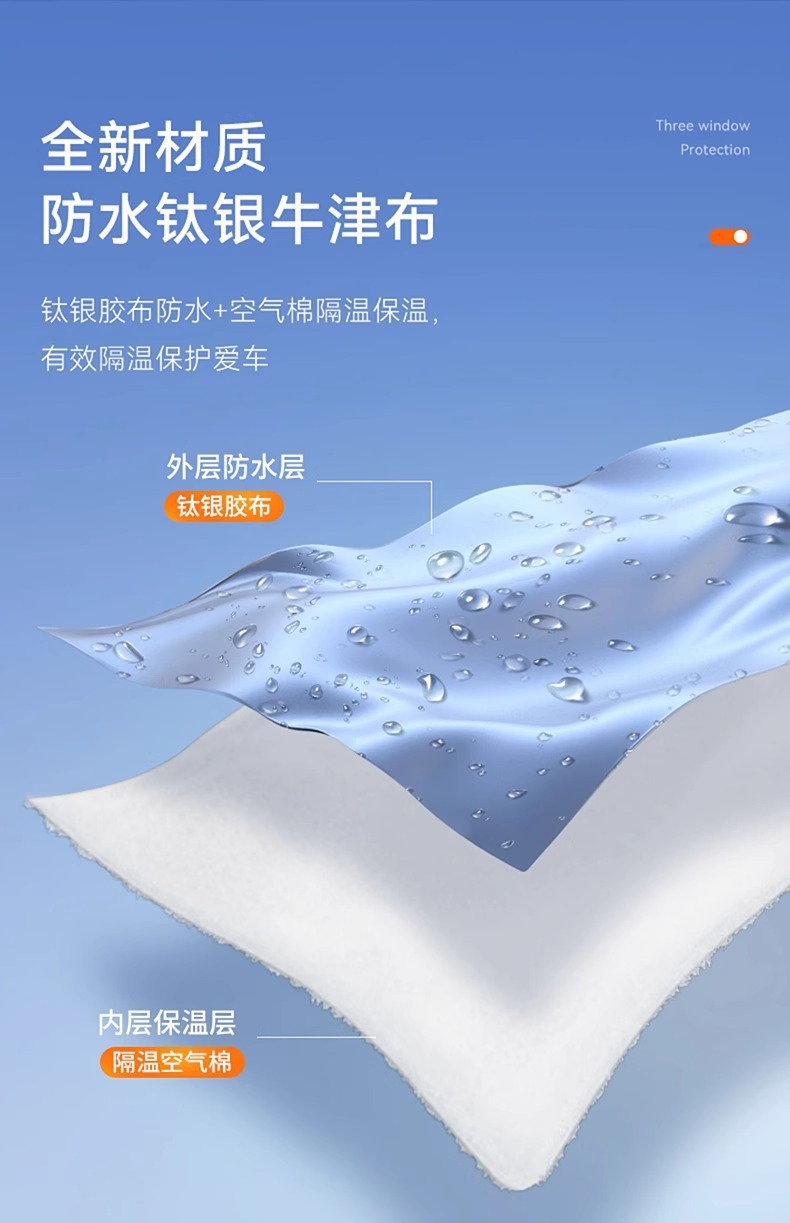 Car Snow Shield, Front Windshield Cover, Anti-Freeze, Windproof, Snow-Proof Car Cover, Snow Shield, Winter Car Thickened Sunshade